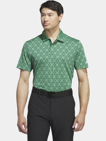 adidas Ultimate365 Tour HEAT.RDY Jacquard Halbarm Polo grün