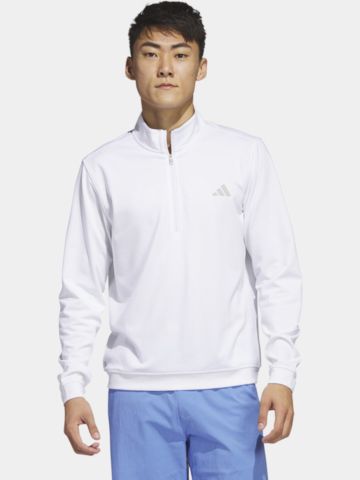 adidas Elevated Quarter-Zip Pullover Stretch Midlayer weiß