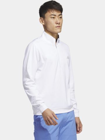 adidas Elevated Quarter-Zip Pullover Stretch Midlayer weiß