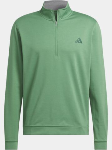 adidas Elevated Quarter-Zip Pullover Stretch Midlayer grün