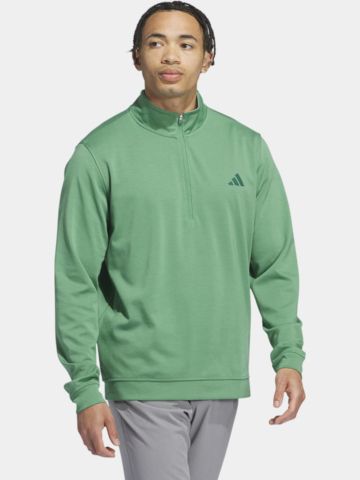 adidas Elevated Quarter-Zip Pullover Stretch Midlayer grün