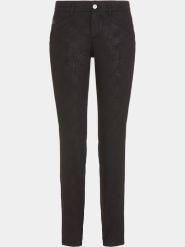 Alberto JANA - Black Jersey Print Hose schwarz