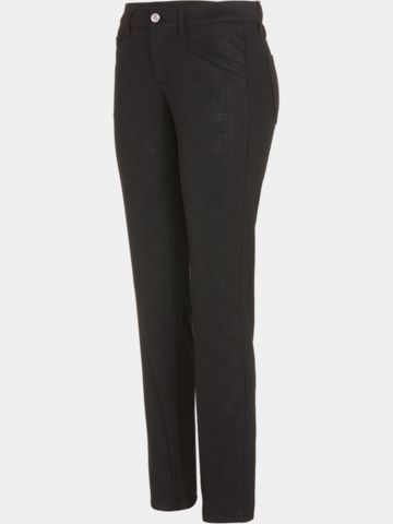 Alberto  JANA - Black Jersey Print Hose schwarz