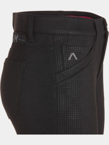 Alberto  JANA - Black Jersey Print Hose schwarz