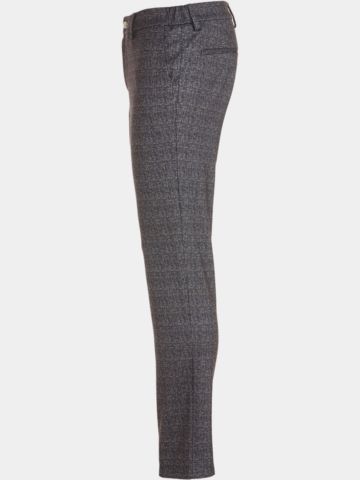 Alberto ROOKIE-7 - Jersey Check Chino Hose blau