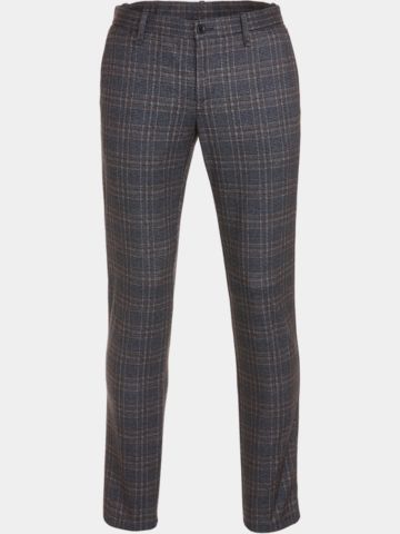 Alberto FRED - Jersey Check Chino Hose kariert
