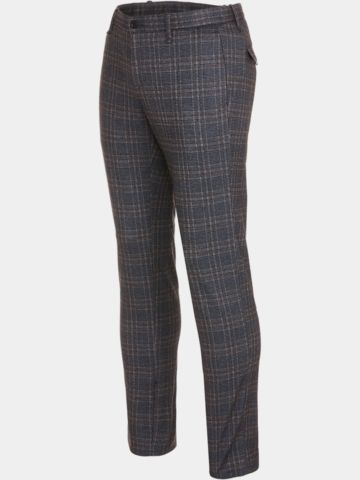 Alberto FRED - Jersey Check Chino Hose kariert