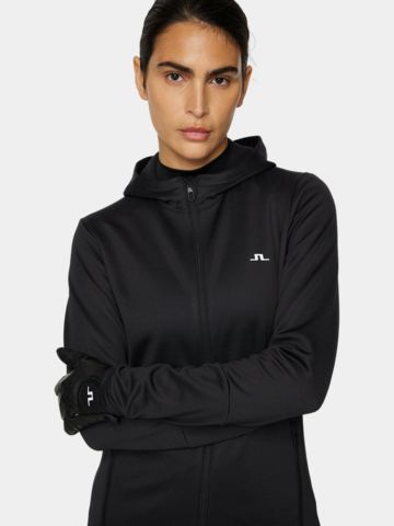 J.Lindeberg  W Aerial Zip Hood Stretch Jacke schwarz