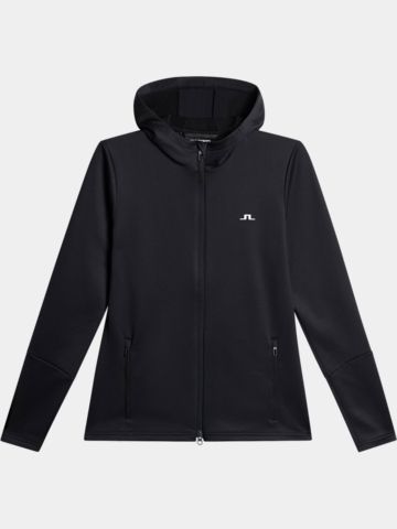 J.Lindeberg W Aerial Zip Hood Stretch Jacke schwarz