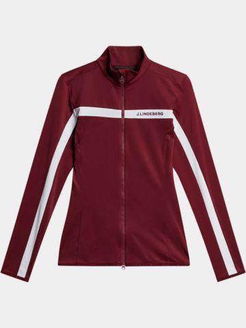 J.Lindeberg Seasonal Janice Mid Layer Stretch Jacke bordeaux