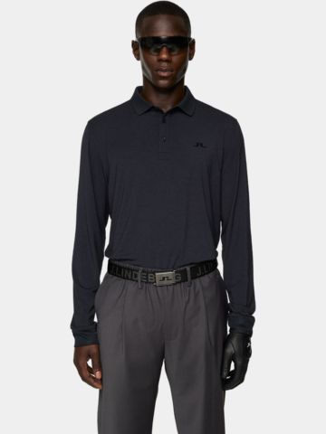 J.Lindeberg Florian Langarm Polo schwarz