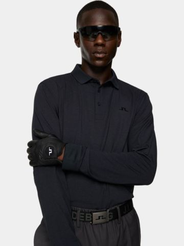 J.Lindeberg  Florian Langarm Polo schwarz
