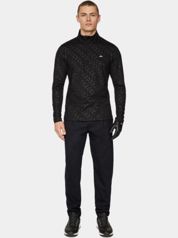 J.Lindeberg  Luke Deboss Stretch Midlayer schwarz