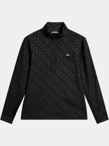 J.Lindeberg Luke Deboss Stretch Midlayer schwarz