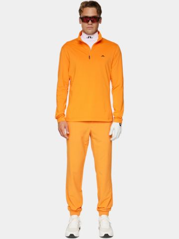 J.Lindeberg Luke Quarter Zip Stretch Midlayer orange