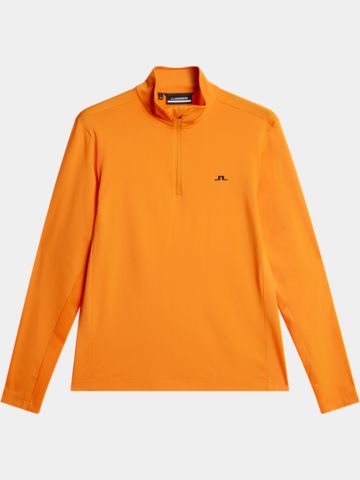 J.Lindeberg Luke Quarter Zip Stretch Midlayer orange