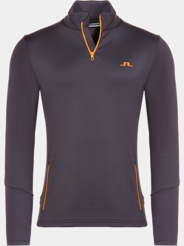 J.Lindeberg Aerial Quarter Zip Stretch Midlayer anthrazit