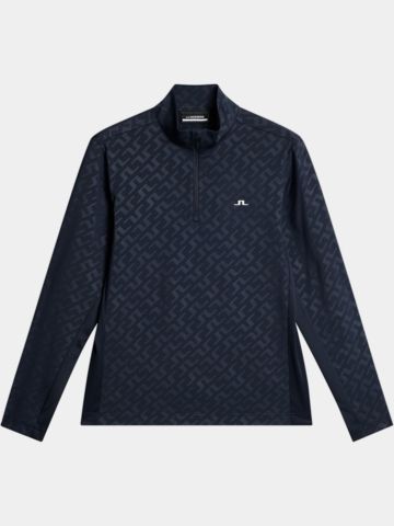 J.Lindeberg Luke Deboss Stretch Midlayer navy