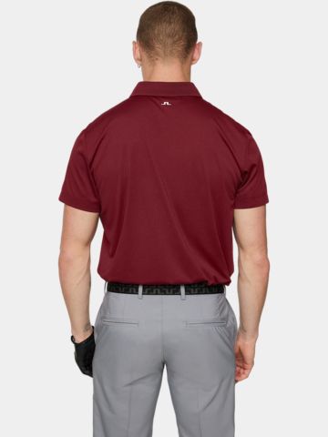 J.Lindeberg  Wince Reg Fit Halbarm Polo bordeaux