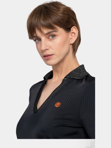 Sportalm Langarm Polo schwarz