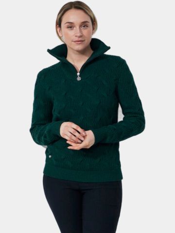 Daily Sports ERMONT Pullover Lining Windstopp Knit dark green
