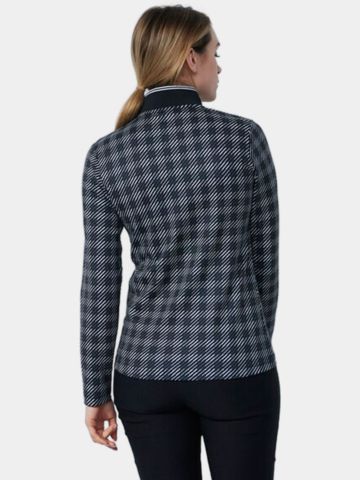 Daily Sports BARRIE LS Polo Stretch Unterzieher kariert