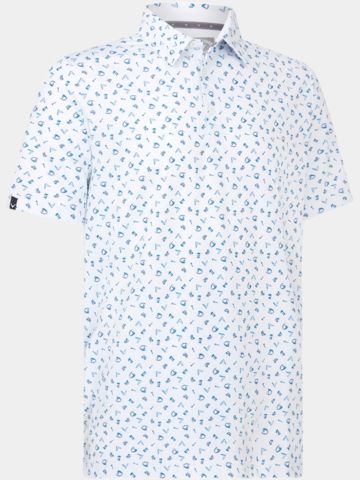 Callaway All Over Drive Halbarm Polo weiß