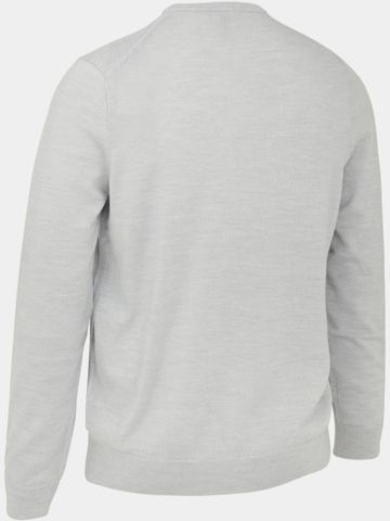 Callaway V-Neck Merino Sweater Pullover Strick hellgrau