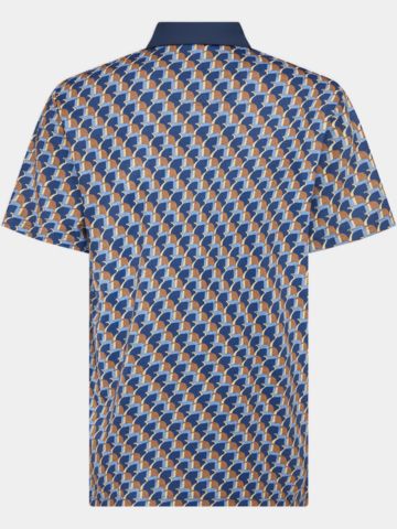 Penguin All Over Petes Outline Print Halbarm Polo navy
