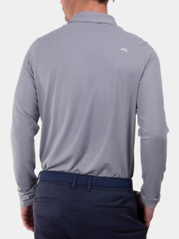 Kjus Ashton Langarm Polo hellgrau
