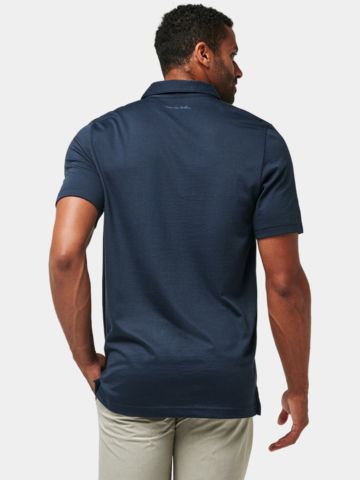TravisMathew THE ZINNA Halbarm Polo blau