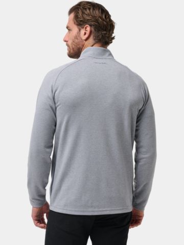 TravisMathew UPGRADED Stretch Midlayer hellgrau melange