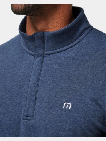 TravisMathew CLOUD QUARTER ZIP 2.0 Sweatshirt blau