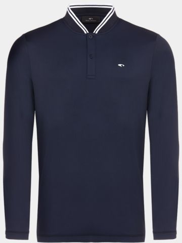Daniel Springs Thermo Langarm Polo navy