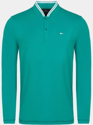 Daniel Springs Thermo Langarm Polo grün