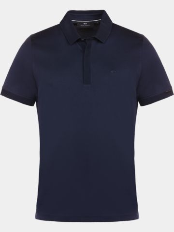 Daniel Springs Mercerisierte Baumwolle Halbarm Polo navy