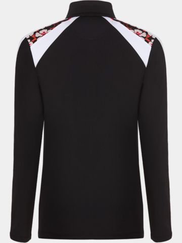 Valiente Druck 1/2 Zip Thermo Unterzieher schwarz