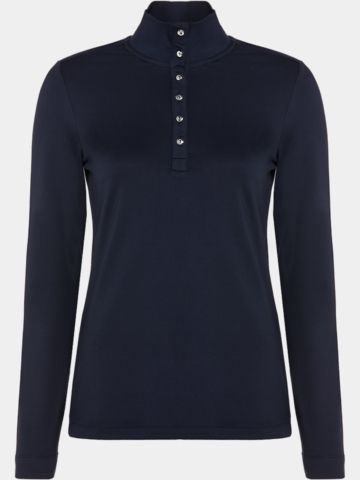 Valiente Stehkragen mit Knöpfen Thermo Unterzieher navy