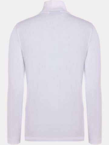 Valiente Stehkragen mit Knöpfen Thermo Unterzieher weiß