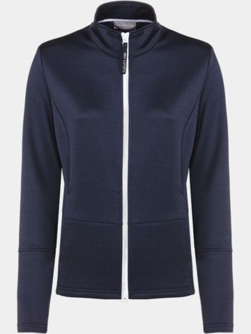 Valiente Melange Stretch Jacke navy