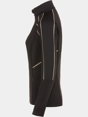 Valiente  Struktur Power Stretch Jacke schwarz