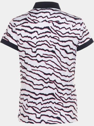 Valiente Druck Halbarm Polo weiß