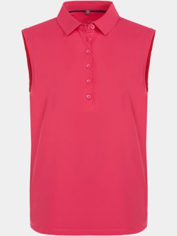 Valiente Rückenfalte Ohne Arm Polo pink