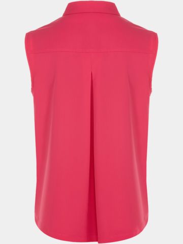 Valiente Rückenfalte Ohne Arm Polo pink