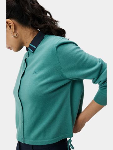 J.Lindeberg Thalia Knitted Cardigan Strick Jacke grün