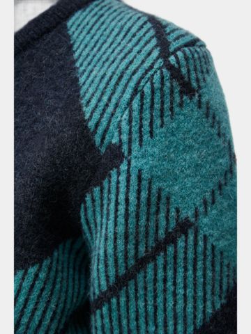 J.Lindeberg  Brea Knitted V-Neck Strick Pullover mehrfarbig