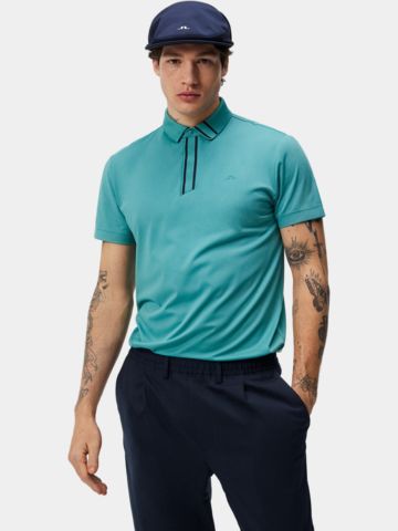 J.Lindeberg Viktor Halbarm Polo grün