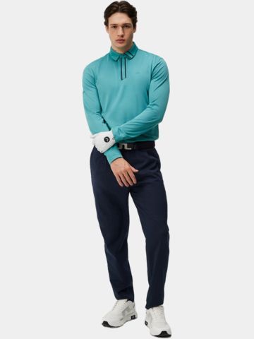 J.Lindeberg  Viktor Langarm Polo grün