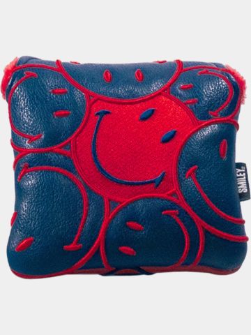 Smiley Stacked Mallet Headcover navy