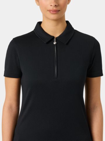 Daily Sports  PEORIA Halbarm Polo schwarz
